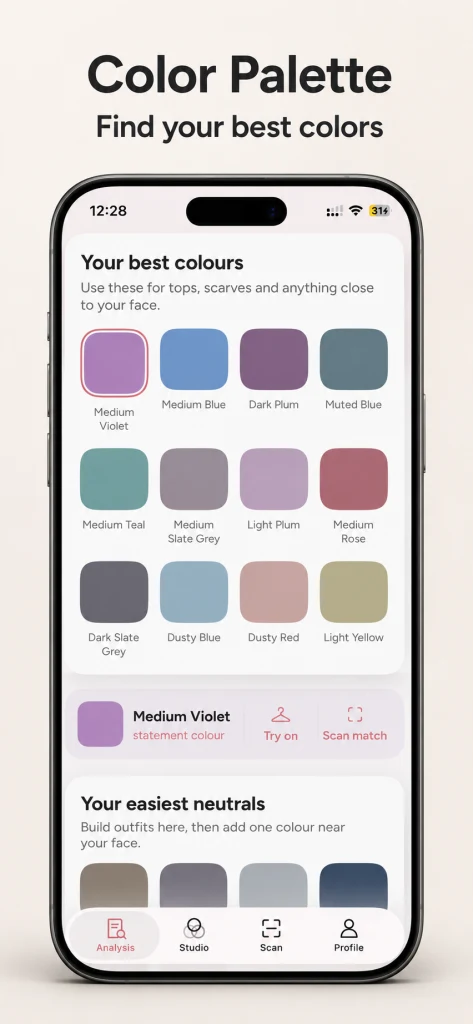 Color Analysis — your best colours palette