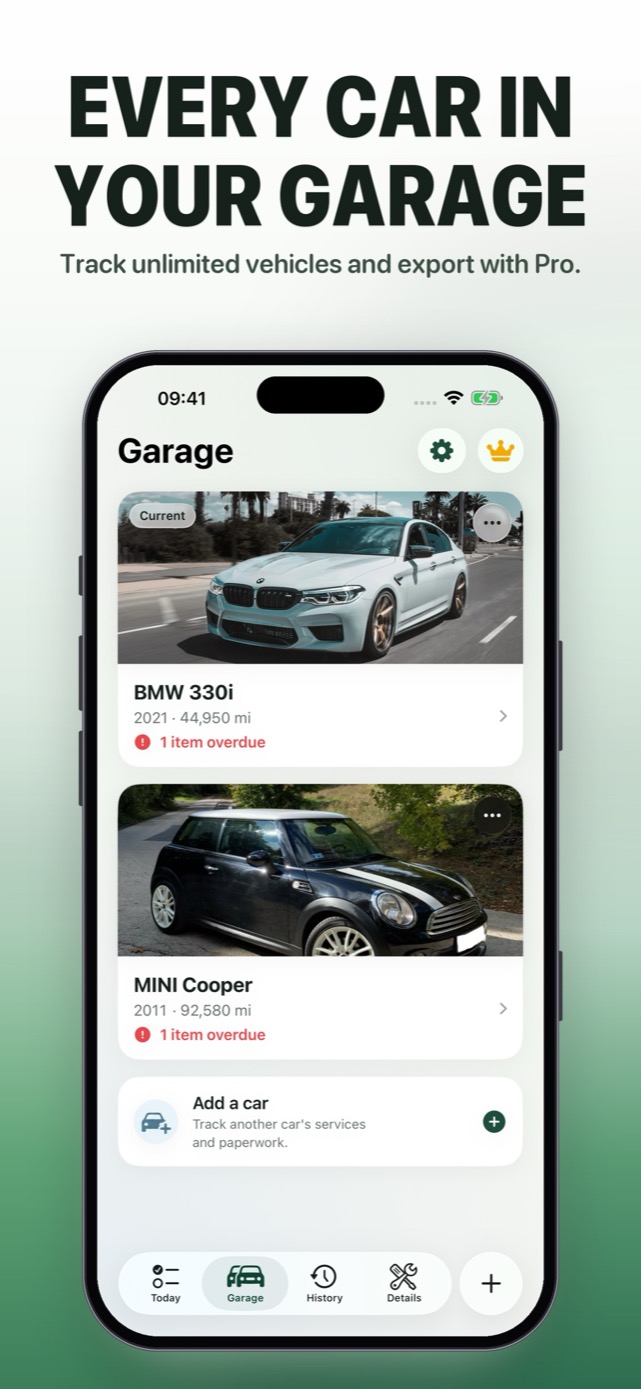 Multiple cars in your garage